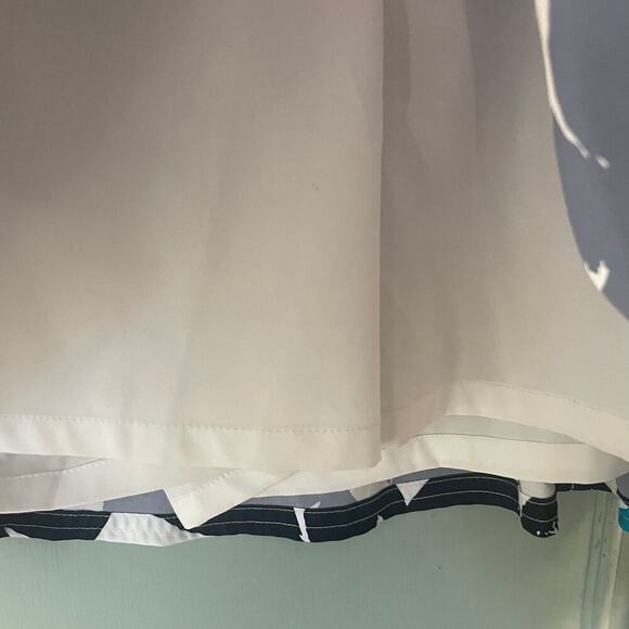 Chaps Sport Size 8 Golf Skort Skirt Attached Short Red Blue Floral Preppy - Picture 5 of 6